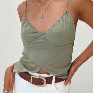 Regatta Top Green, tie top, great condition